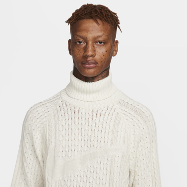 Sveter Nike Life Cable Knit Turtleneck Jumper Biela | FB7770-072, 4