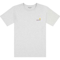 Tričko Carhartt WIP S/S American Script, Ash Heather Šedá | I029007.48200, 0