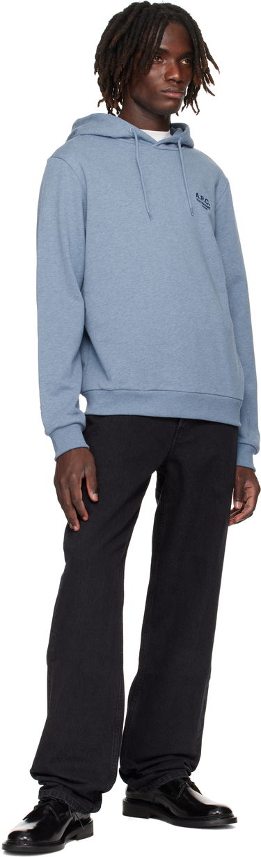 Mikina A.P.C. A.P.C. Standard Rue Madame Hoodie Modrá | COHGR-M27914, 3