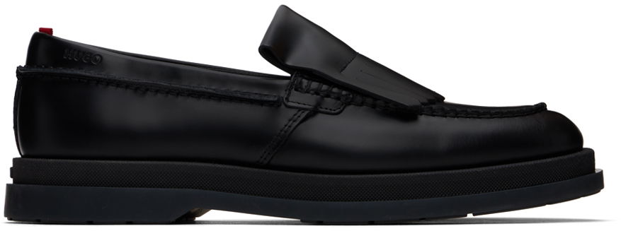 Tenisky a topánky BOSS Fringe Trim Loafers Čierna | 50522977, 0