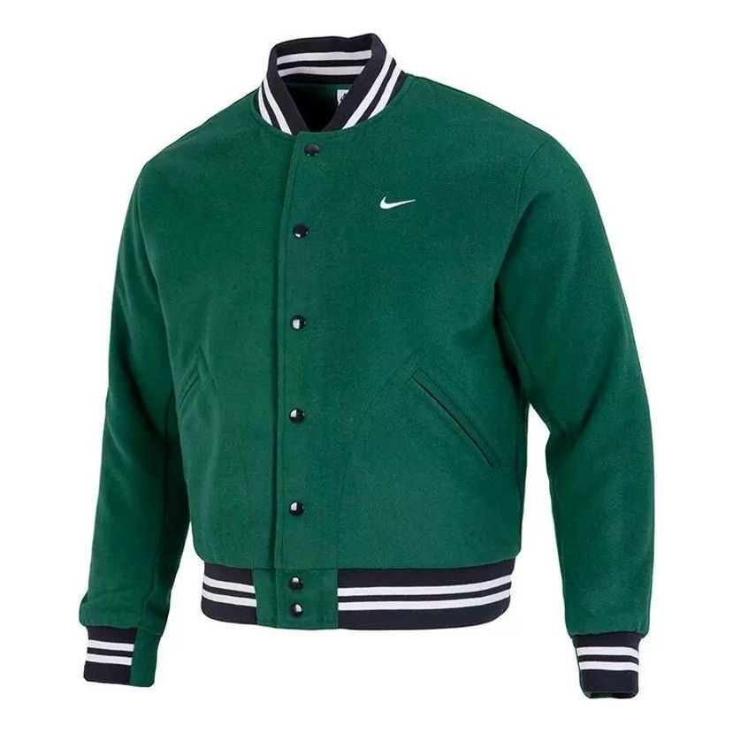 Bomber bunda Nike NSW Logo Varsity Jacket Zelené | DQ5011-341, 0