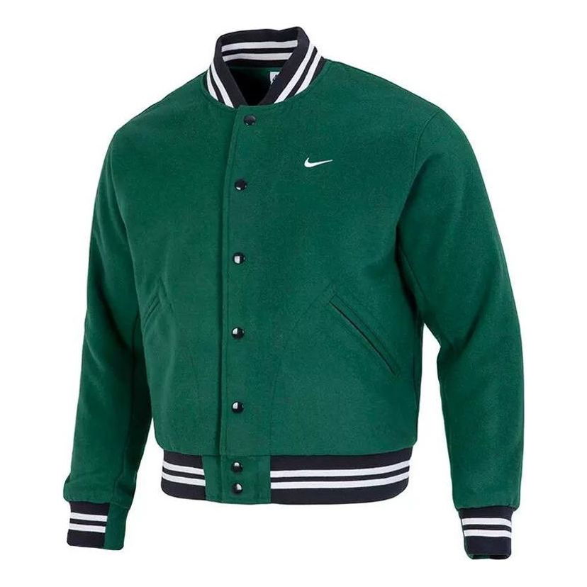Bomber bunda Nike NSW Logo Varsity Jacket Zelené | DQ5011-341