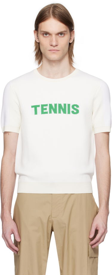 Sveter Lacoste Lacoste Runway Graphic Knit T-Shirt Biela | AH6765, 0