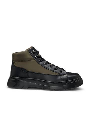 Tenisky a topánky BOSS Hiking-Style Boots Zelené | 50548694, 1