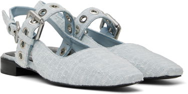 Oblečenie rag & bone Rag & Bone Moto Astra Slingback Slippers Modrá | WFF25SF1013CO13, 3
