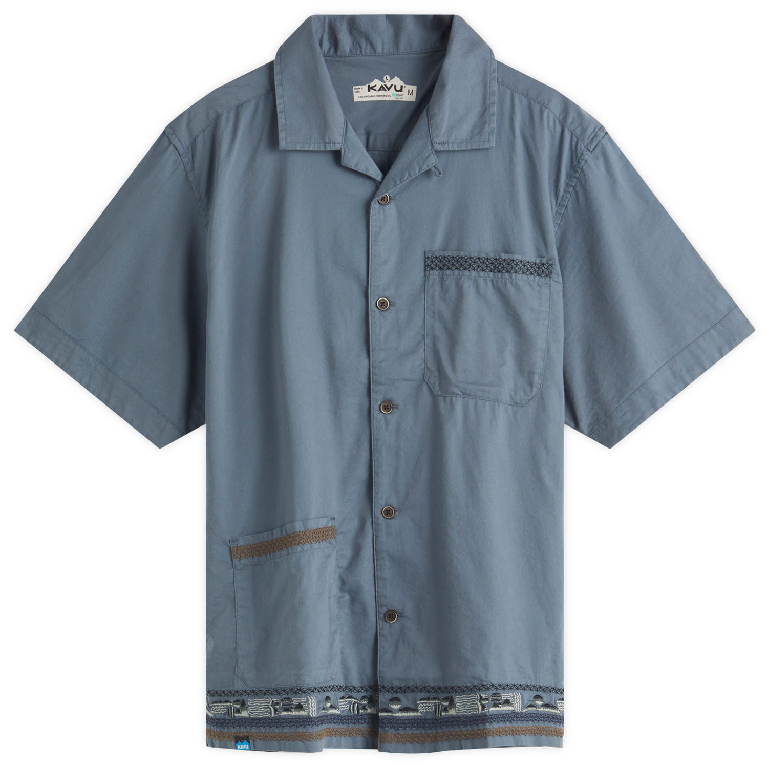 Košeľa KAVU Camp Collar Vacation Shirt Modrá | 5262-2044, 1