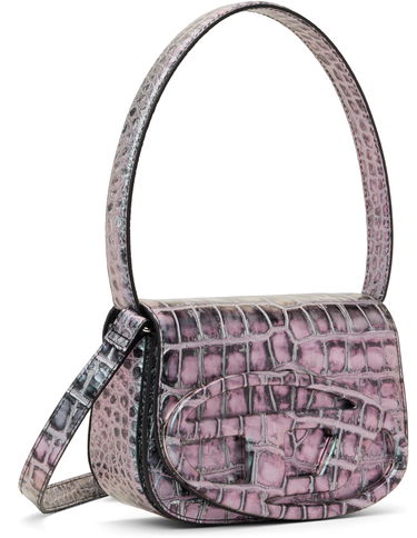 Taška cez rameno Diesel 1dr Crocodile-Embossed Shoulder Bag Modrá | X08396 P8247, 4