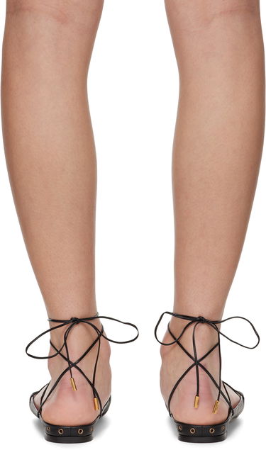 Tenisky a topánky CHLOÉ Chloé 'Chloé' Ghillies Ballerina Flats Čierna | CHC25U10BRI, 1