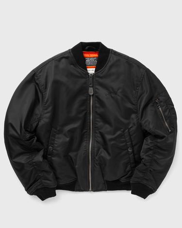Bomber bunda Schott NYC Bomber Jacket Black Čierna | AIRF90WRS-BLACK, 0