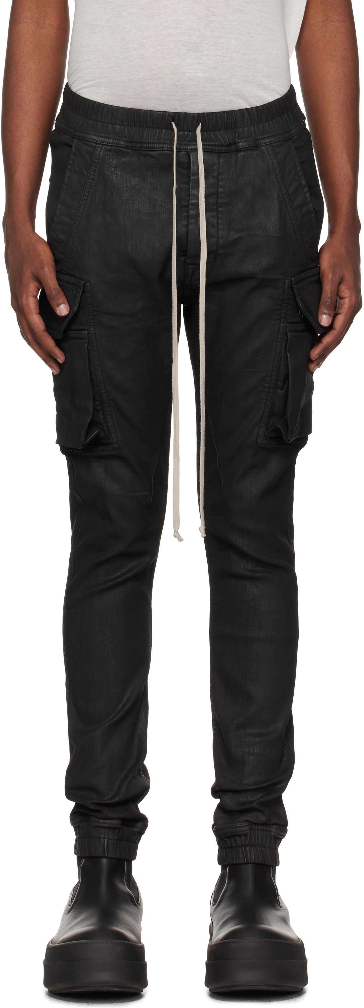 Džínsy Rick Owens Porterville Mastodon Cut Jeans Čierna | DU02D2386 SBW, 0