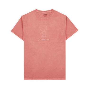 Tričko Pleasures Playboy x Entertainment Pigment Dye T-Shirt Červená | P22PB043 RED, 0