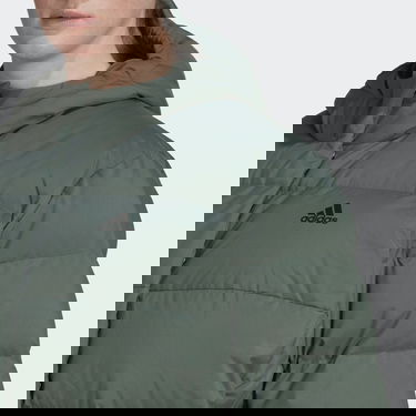 Prešívaná bunda adidas Originals Helionic Hooded Plus Size Down Jacket Zelené | HE1460, 2