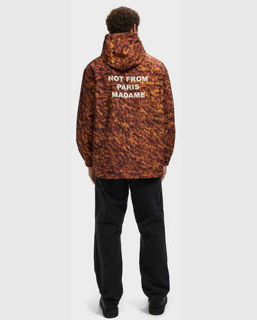 Vetrovka Drôle de Monsieur Tortoiseshell Print Hooded Slogan Jacket Rôznofarebný | I-JT250-PL168-BN, 2