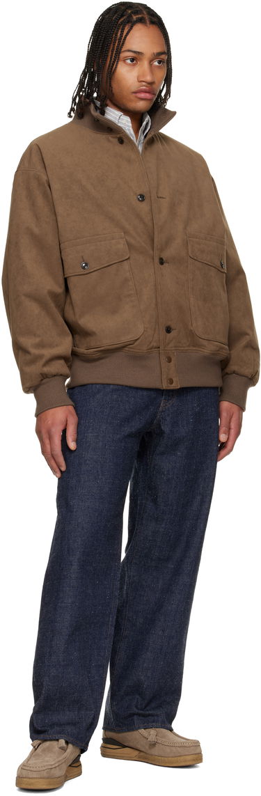 Bomber bunda NANAMICA Insulation Crew Faux-Suede Jacket Hnedá | S25FA052U, 3