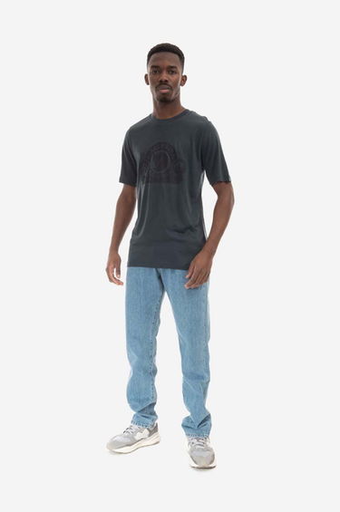 Tričko FJÄLLRÄVEN Abisko Wool Classic T-Shirt With Print Zelené | F84117.555, 1
