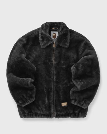 Bomber bunda BAPE CAMO FLUFFY JACKET Čierna | 001LJK801319MBLK, 0