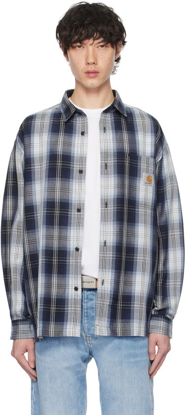 Košeľa Carhartt WIP Work In Progress Blanton Check Shirt Modrá | I034379, 0