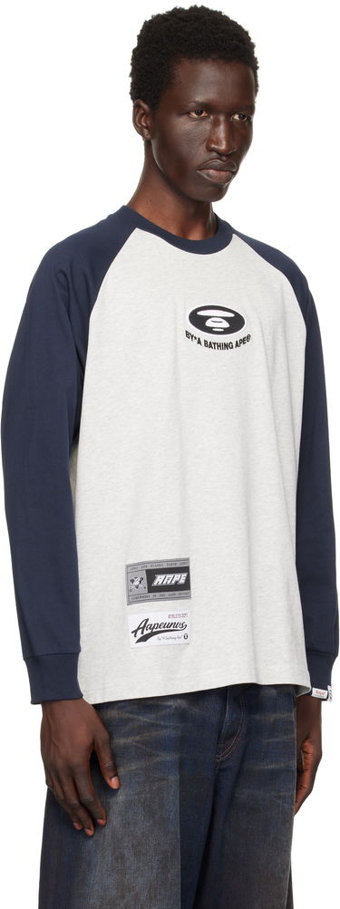 Mikina AAPE by A Bathing Ape AAPE by A Bathing Ape Main Raglan T-Shirt Šedá | AAPLTM1571XXNWH2, 1