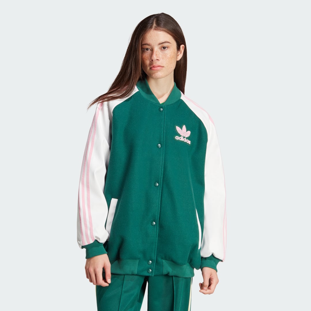 Bunda adidas Originals SST Oversized VRCT Zelené | IM9825, 1