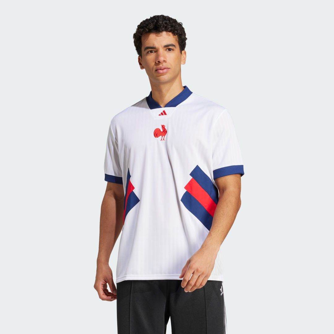 Dres adidas Performance France Heritage T-Shirt Biela | JP0368, 0