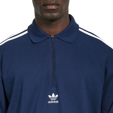 Polo tričko adidas Originals 3-Stripes Polo Longsleeve Navy | HK7424, 3