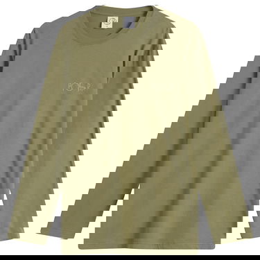 Tričko Polar Skate Co. Stroke Logo Steve Long Sleeve T-Shirt, Size Large Zelené | PSC-W25-35-GRN, 1