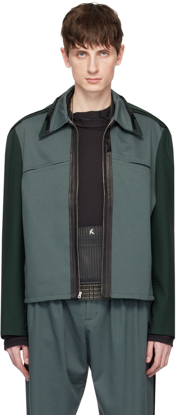 Bunda KIKO KOSTADINOV Kostadinov Ugo Panelled Jacket Zelené | KKSS24J08-40, 0
