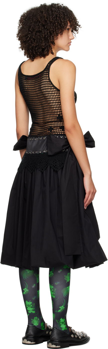 Gentry Crochet Detail Bubble Midi Dress