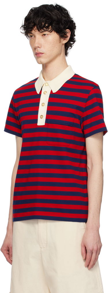 Polo tričko Valentino Valentino Striped Cotton Polo Rôznofarebný | 6V3MH03SAR9, 3