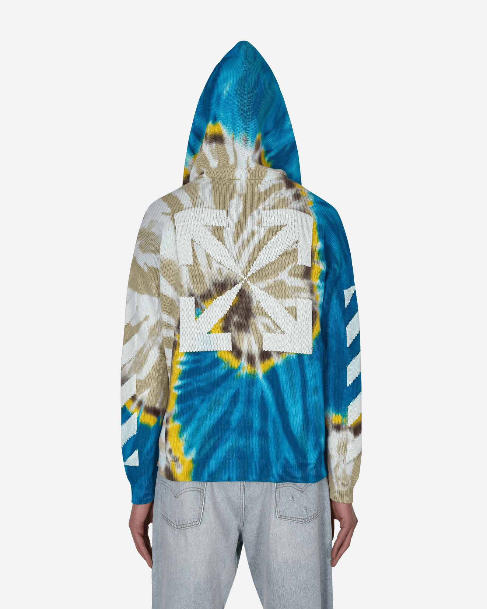 Diag Tie Dye Knit Hoodie