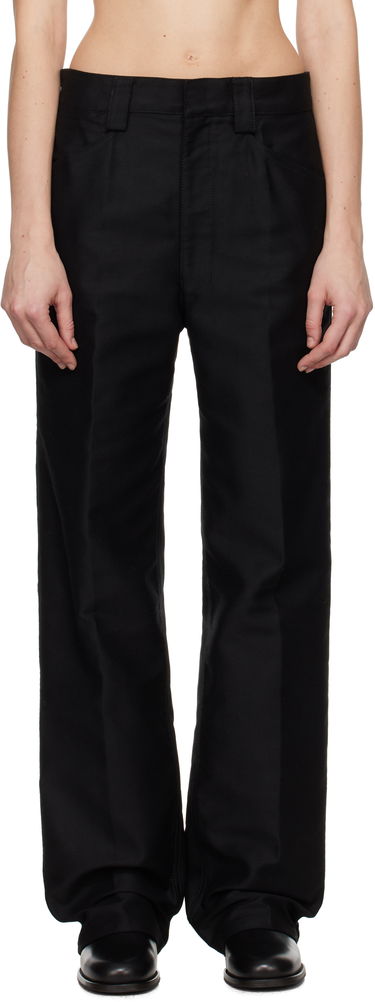 Nohavice LEMAIRE Lemaire Straight Trousers Čierna | PA1119 LF1300, 0