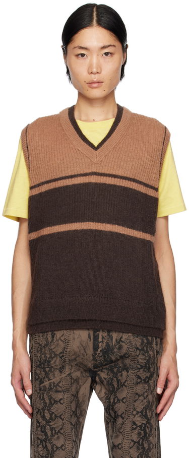 Sveter Paul Smith Paul Smith Commission Edition Striped Knit Vest Hnedá | M1R-306Y-L02195-64, 0