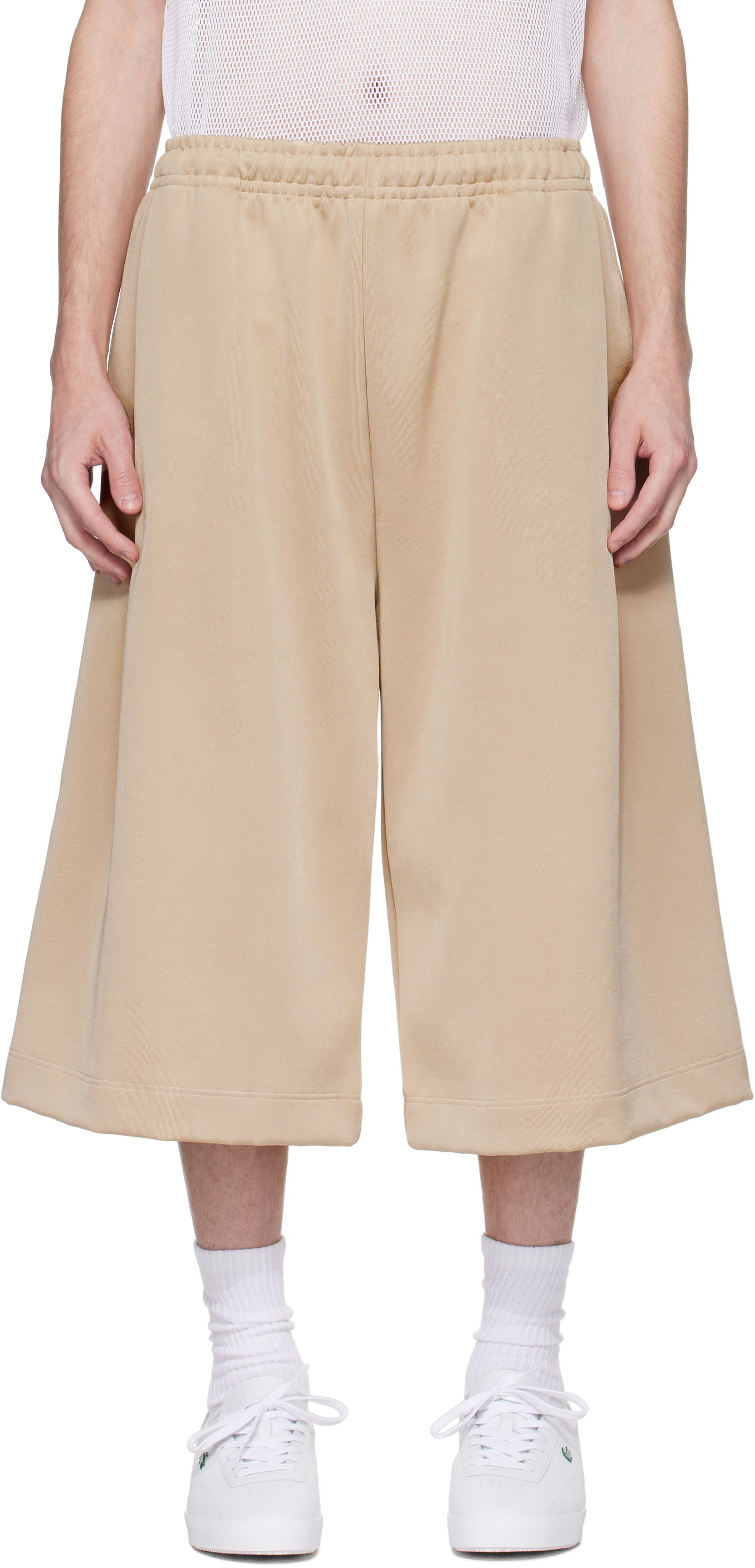 Šortky Lacoste Lacoste Runway Oversized Bermuda Shorts Béžová | GH7422, 0