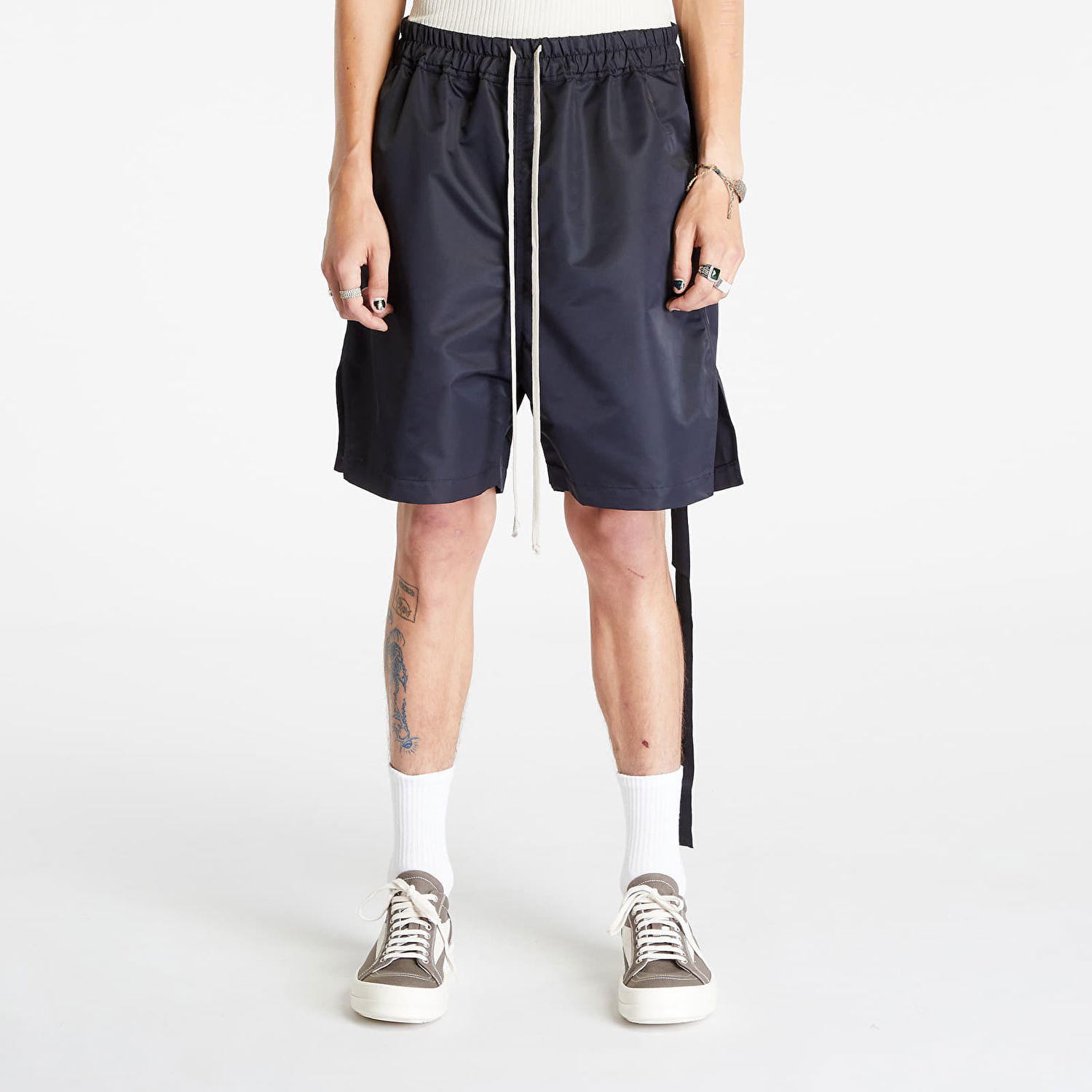 Šortky Rick Owens Long Boxers Shorts Navy | DU02C5390 BR 09, 0