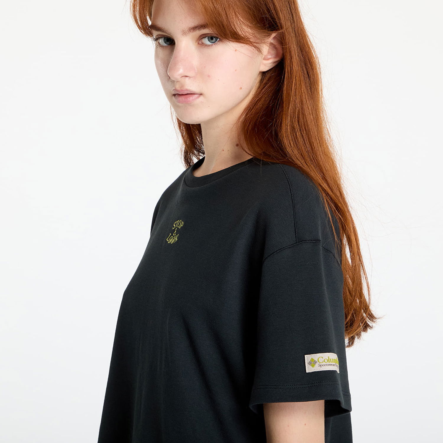 Tričko Columbia Wallowa™ Cropped Graphic Tee Black Čierna | 2090941010, 1