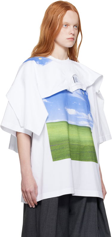 Tričko VETEMENTS Vetements Desktop Double Layered T-Shirt Biela | UH76TR770W, 1