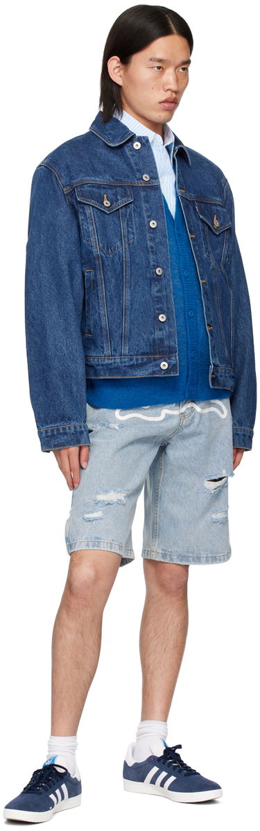 Bunda BBC IceCream ICECREAM Running Dog Denim Jacket Modrá | ICD006, 3