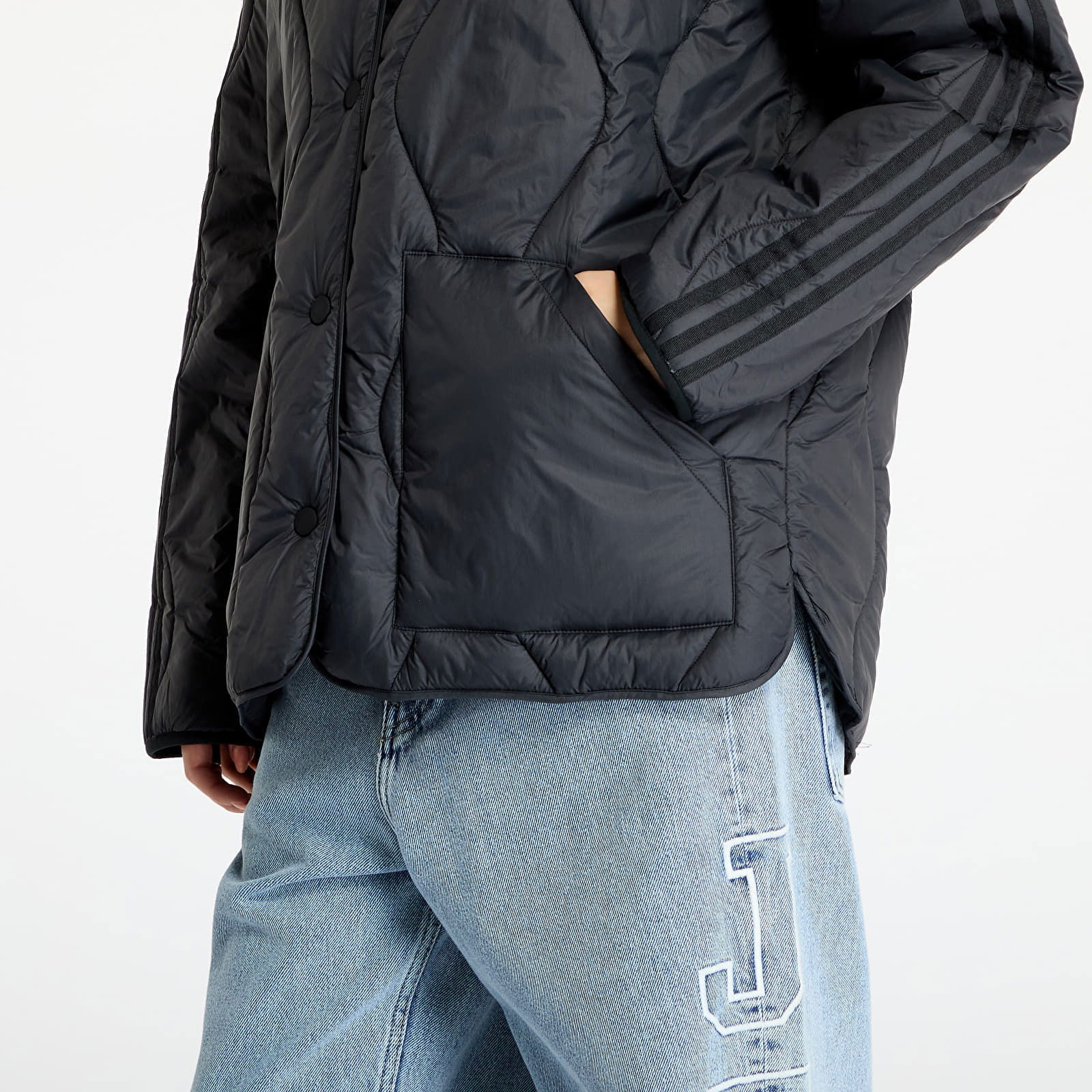 Quilted Liner Jacket Black