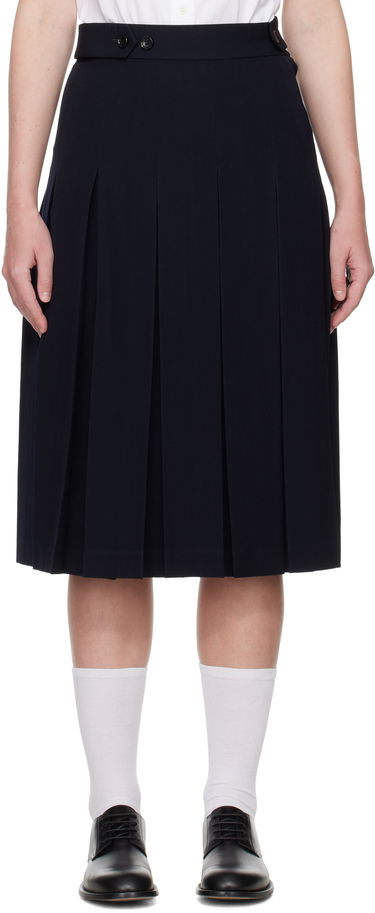 Sukňa Comme des Garçons Girl Pleated Midi Skirt Navy | NO-S003-051-2, 0