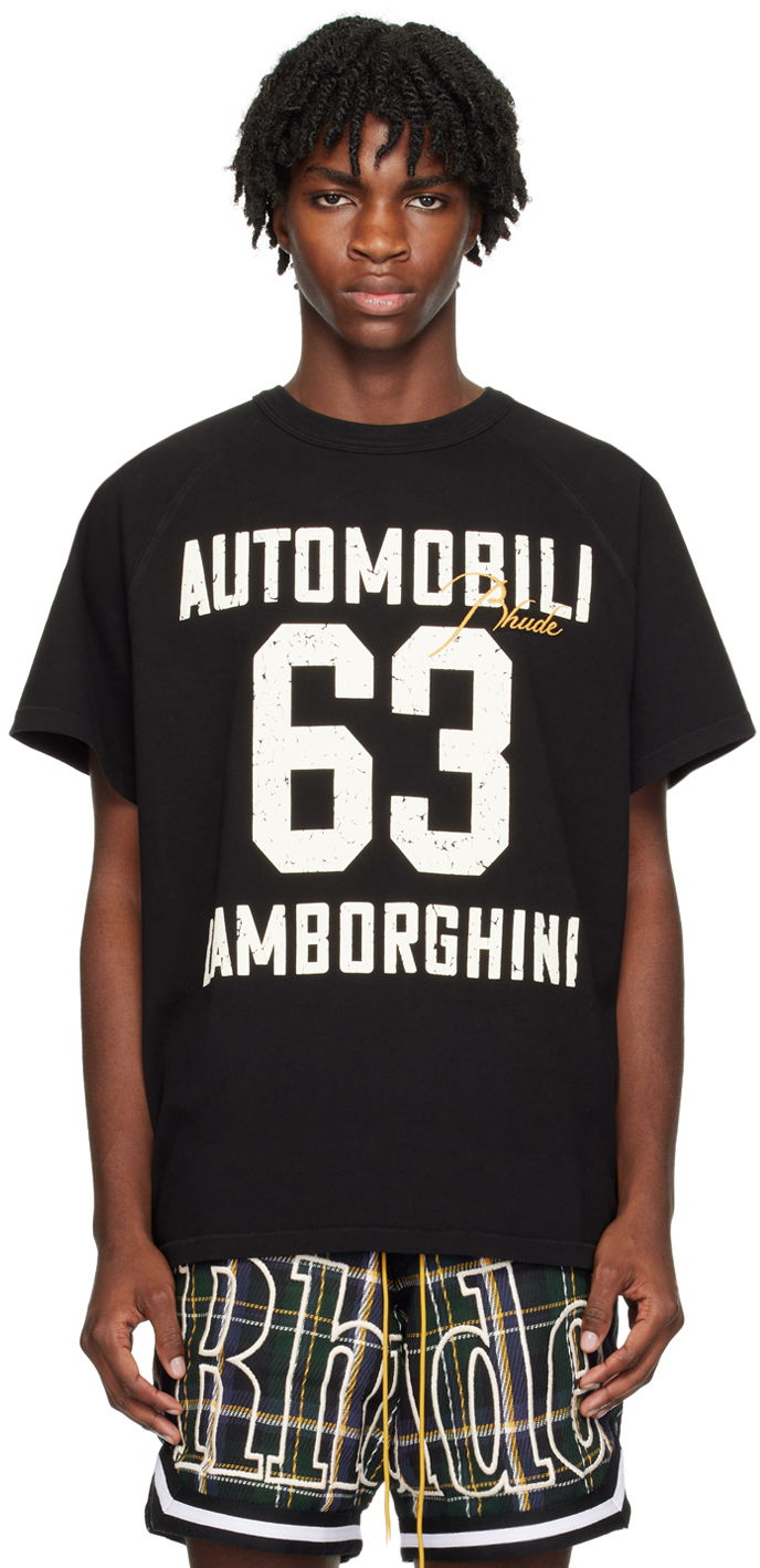 Tričko Rhude Printed T-Shirt Čierna | RHFW23TT26012027, 0