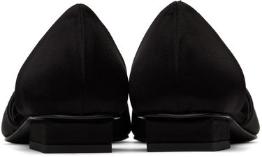 Oblečenie TOTEME TOTEME 'The Peep-Toe' Satin Slippers Čierna | 233-8022-830, 1