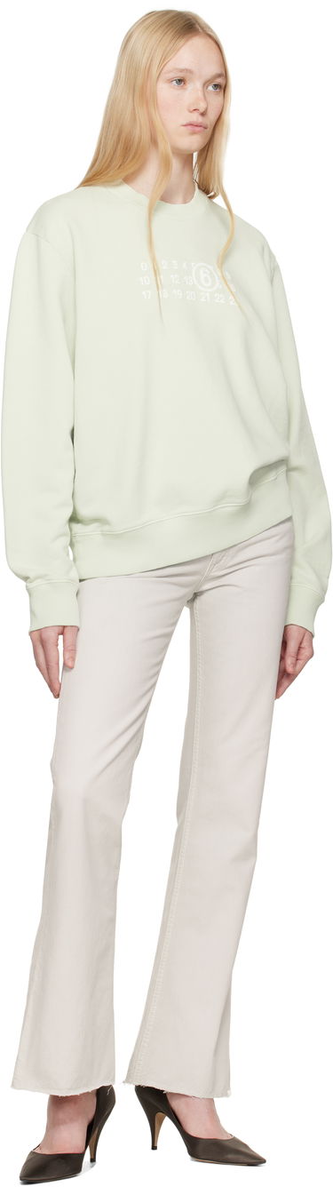 Sveter Maison Margiela MM6 Maison Margiela Numeric Sweatshirt Zelené | SH2GU0021 M25004, 3