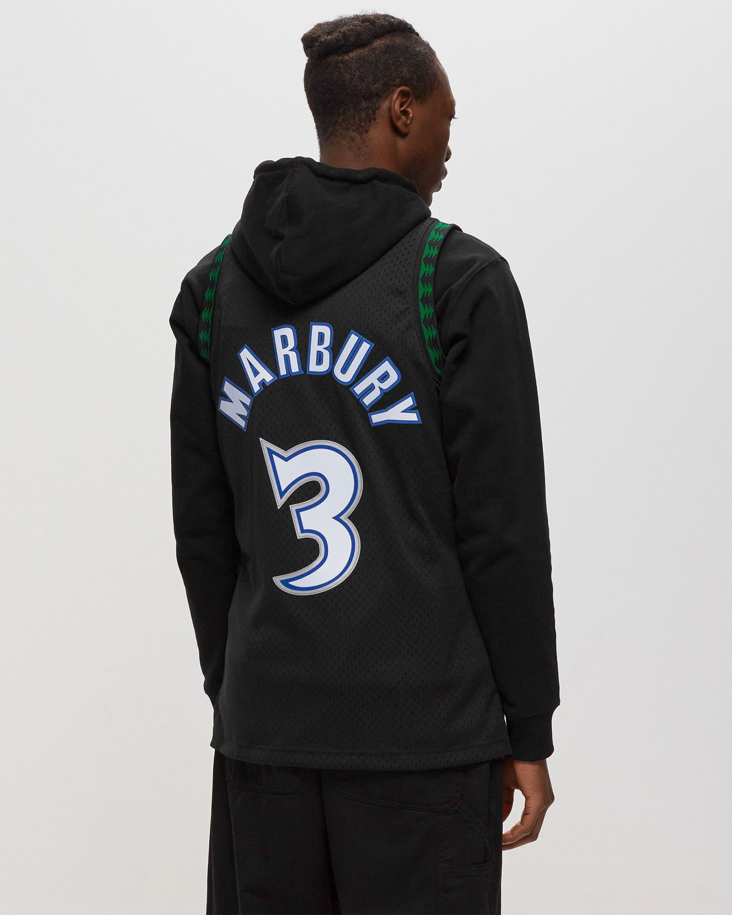 Dres Mitchell & Ness NBA Swingman Jersey Minnesota Timberwolves Alternate 1997-98 Stephon Marbury #3 Čierna | SMJYGS18393-MTIBLCK97SMB, 1