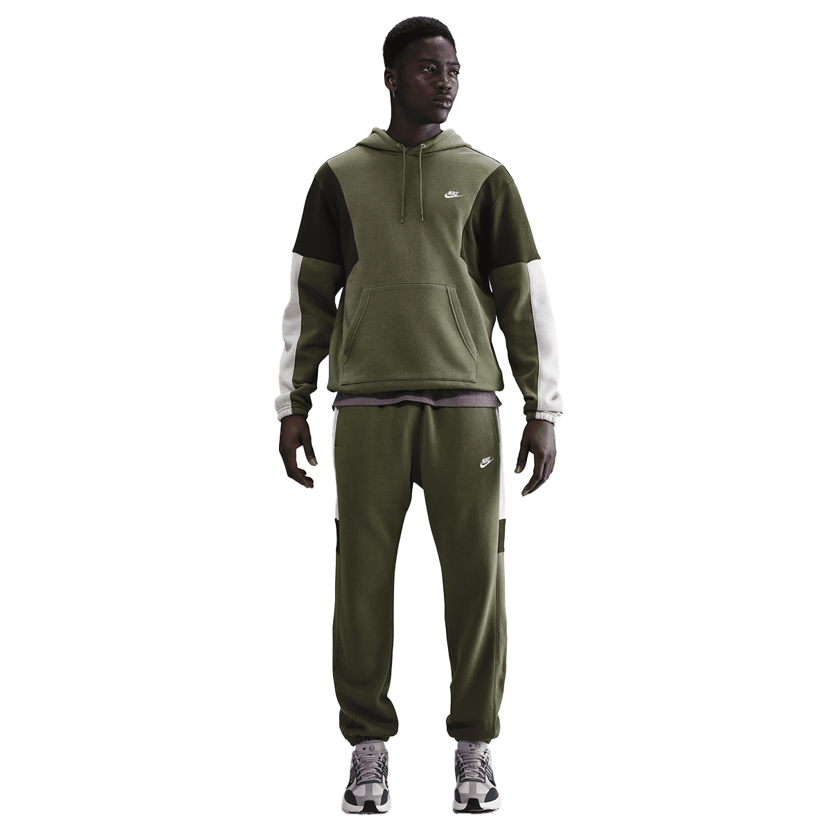 Súprava Nike Nike Club Fleece Hooded Tracksuit Zelené | HV1165-222, 0