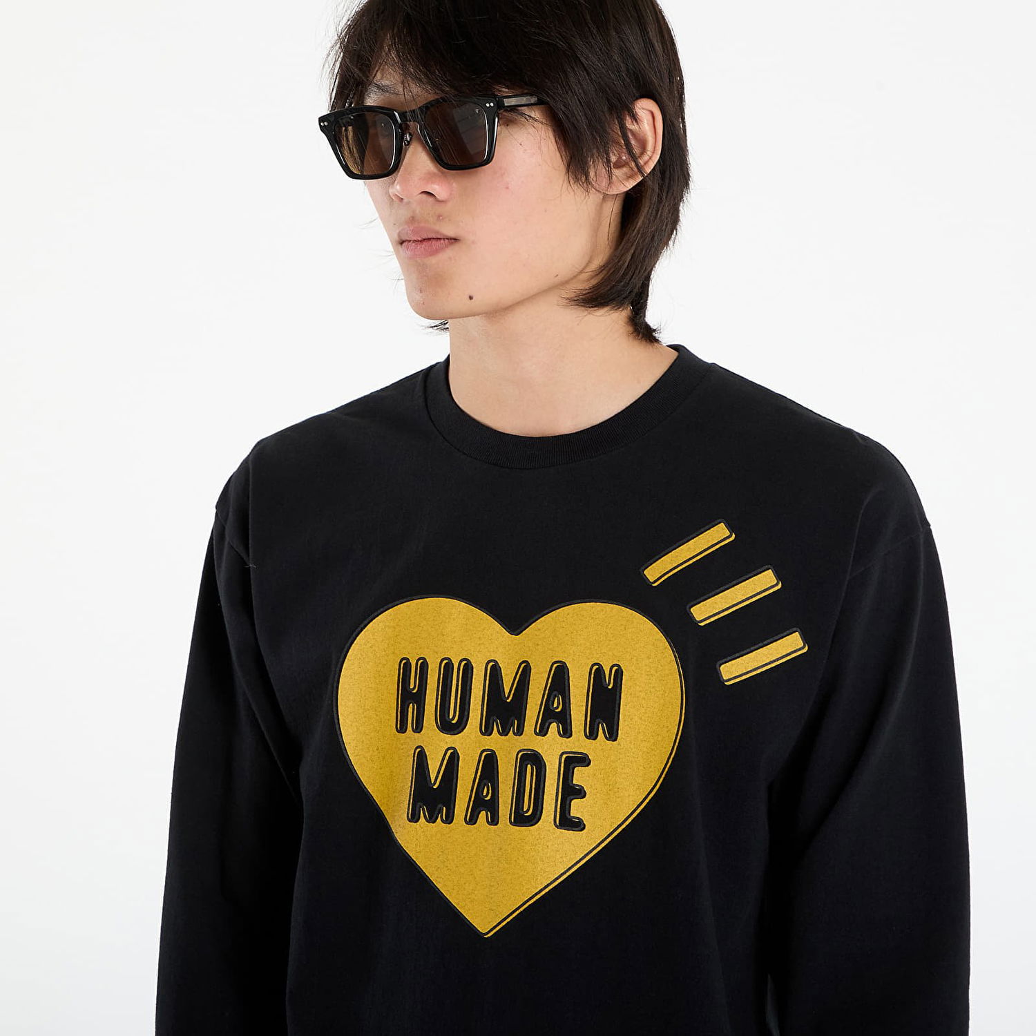 Tričko Human Made HUMAN MADE Graphic Long Sleeve T-Shirt Čierna | HM30CS044BK, 1