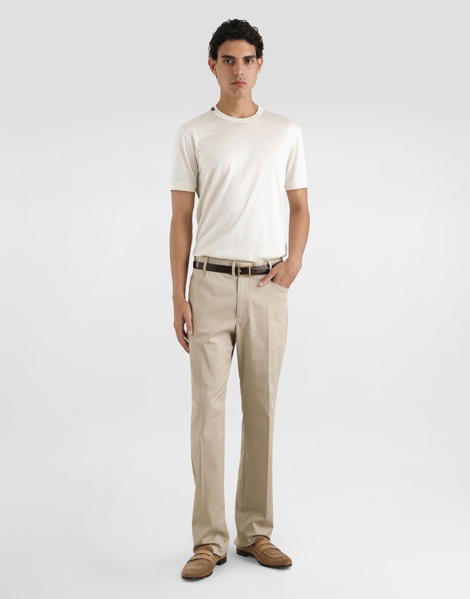 Tričko Dolce & Gabbana Dolce & Gabbana Silk Short-Sleeved T-Shirt Biela | G8ST1TFU75FW0111, 1