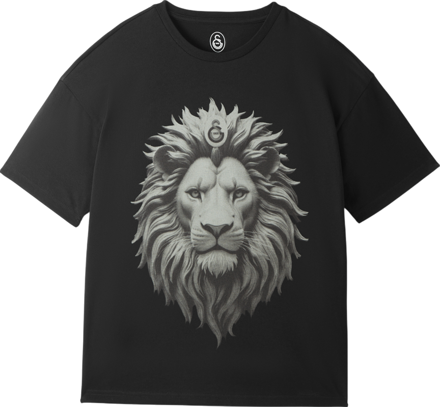 Tričko Puma Galatasaray Istanbul Oversized Lion Graphic T-Shirt Čierna | e251069-010, 0