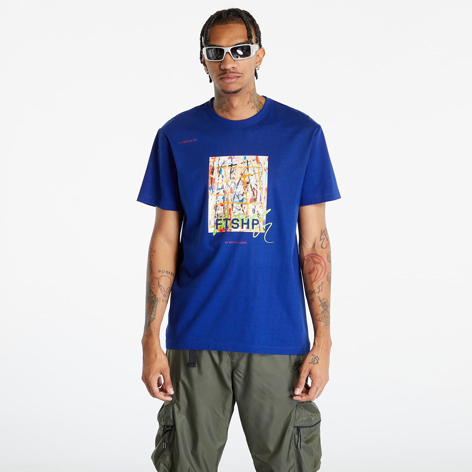 Tričko Footshop Colouring Outside The Lines Navy | FTSHP_304, 0