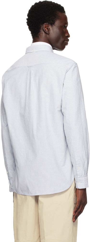 Košeľa BEAMS BEAMS PLUS BD Oxford Candy Stripe Shirt Modrá | 38110012139, 2