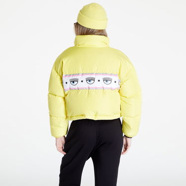 Prešívaná bunda Chiara Ferragni Logo Print Puffer Jacket Žltá | 73CBUD03CQS17604, 4